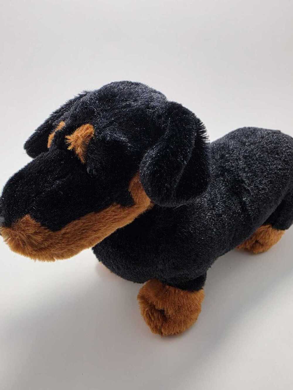 Vintage Webkinz Wiener Dog Dachshund Plush with No Tag, Ganz Plush (9 inch)